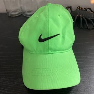 Lime green nike dad hat
